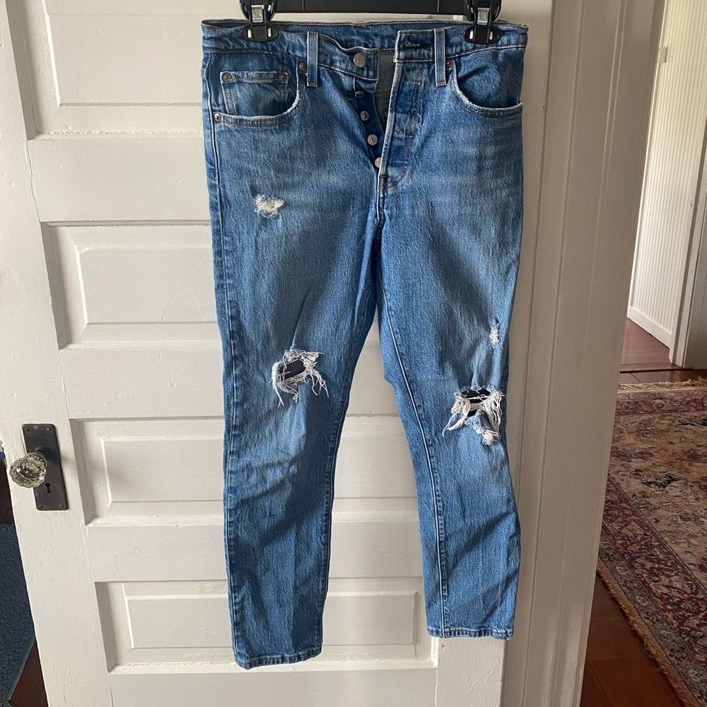 Levi’s Distressed Blue Women's Jeans